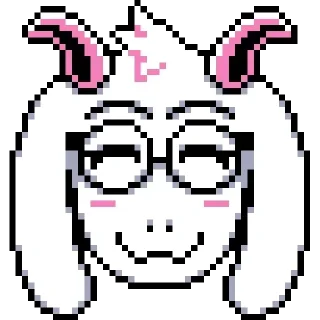 Sticker from Light Ralsei Pack (part 1/2) @RalseiFanNo2