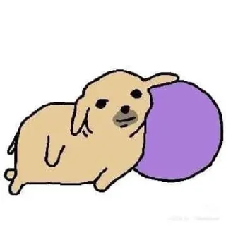 🙄 emoji DOG KAKAOTALK Telegram sticker 20 of 48