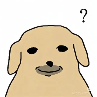🫠 emoji DOG KAKAOTALK Telegram sticker 21 of 48