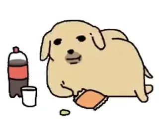 😪 emoji DOG KAKAOTALK Telegram sticker 10 of 48