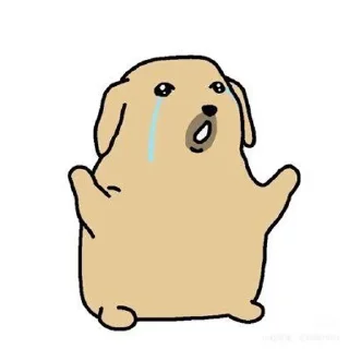 🥲 emoji DOG KAKAOTALK Telegram sticker 12 of 48