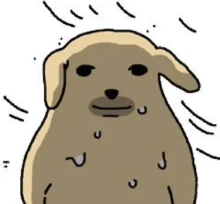 🥶 emoji DOG KAKAOTALK Telegram sticker 18 of 48