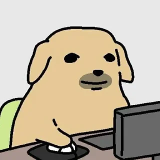 🙂 emoji DOG KAKAOTALK Telegram sticker 11 of 48