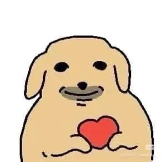 ❤️ emoji DOG KAKAOTALK Telegram sticker 17 of 48