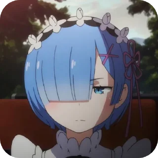 😒 emoji Re:zero  - vlax Telegram sticker 20 of 58