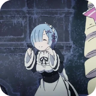 🥰 emoji Re:zero  - vlax Telegram sticker 22 of 58