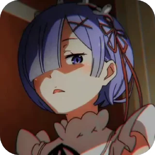 😒 emoji Re:zero  - vlax Telegram sticker 14 of 58