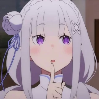 🤔 emoji Re: Zero | by @qwanderq Telegram sticker 19 of 120