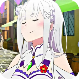 ☺ emoji Re:zero  - vlax Telegram sticker 10 of 58