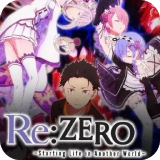 Sticker from Re: Zero | by @qwanderq