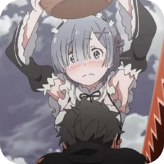 🥰 emoji Re:zero  - vlax Telegram sticker 24 of 58