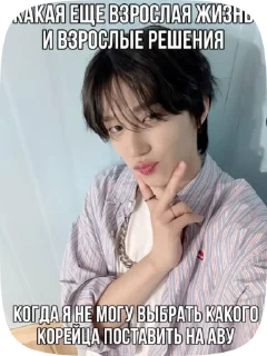 Sticker from idol