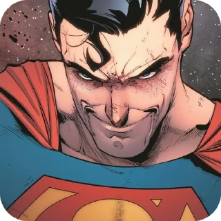 Sticker from Superman comics