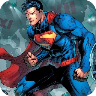 Sticker from Superman comics