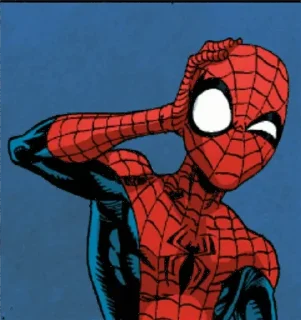 ❓ emoji Spiderman Comics @TVstickers Telegram sticker 5 of 44
