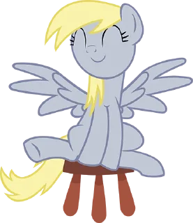 🪑 emoji Derpy Princess by @mlpstickers Telegram sticker 15 of 75