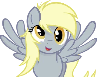 👍 emoji Derpy Princess by @mlpstickers Telegram sticker 9 of 75