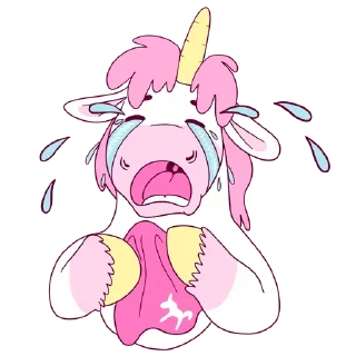 🤪 emoji Pink Unicorn @stickersb2b Telegram sticker 5 of 10