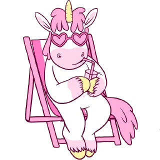 😙 emoji Pink Unicorn @stickersb2b Telegram sticker 8 of 10