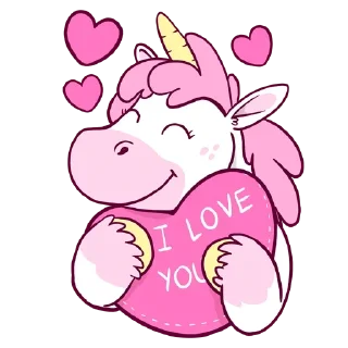 🤪 emoji Pink Unicorn @stickersb2b Telegram sticker 6 of 10