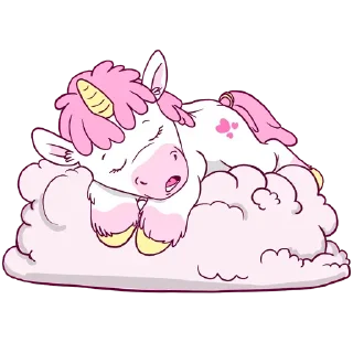 🤪 emoji Pink Unicorn @stickersb2b Telegram sticker 7 of 10