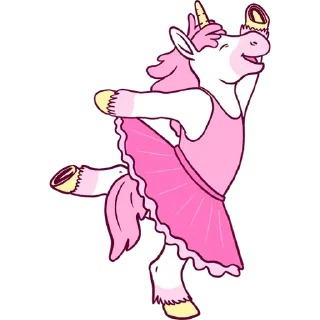 🤨 emoji Pink Unicorn @stickersb2b Telegram sticker 10 of 10