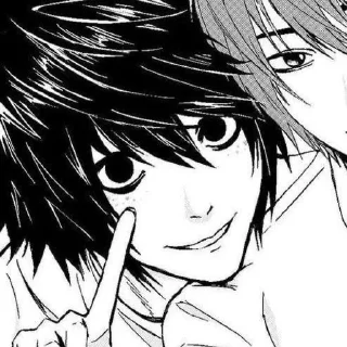 📓 emoji L Lawliet | Death Note Telegram sticker 21 of 70