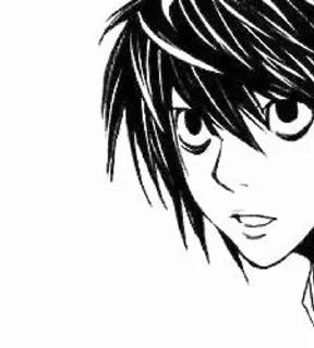 📓 emoji L Lawliet | Death Note Telegram sticker 8 of 70