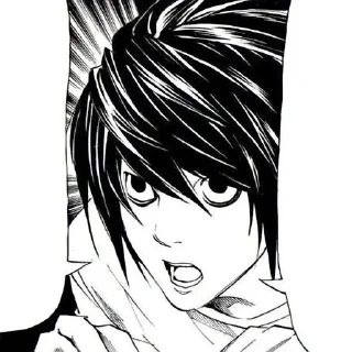 📓 emoji L Lawliet | Death Note Telegram sticker 9 of 70