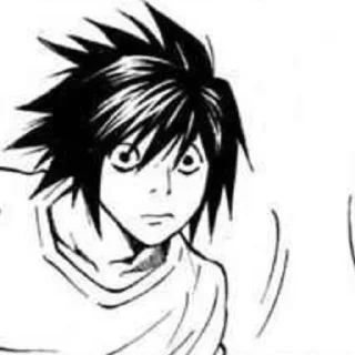 📓 emoji L Lawliet | Death Note Telegram sticker 16 of 70