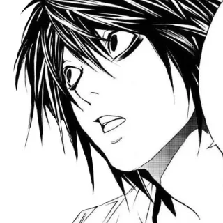 📓 emoji L Lawliet | Death Note Telegram sticker 13 of 70
