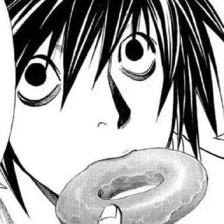 📓 emoji L Lawliet | Death Note Telegram sticker 15 of 70