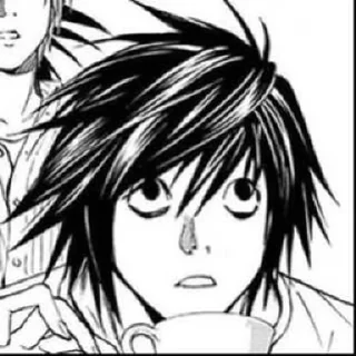 📓 emoji L Lawliet | Death Note Telegram sticker 11 of 70