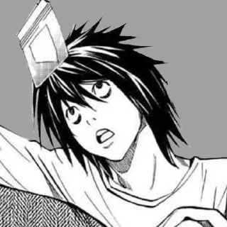 📓 emoji L Lawliet | Death Note Telegram sticker 12 of 70