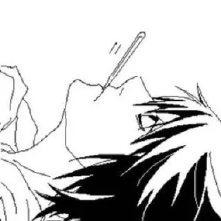 📓 emoji L Lawliet | Death Note Telegram sticker 2 of 70