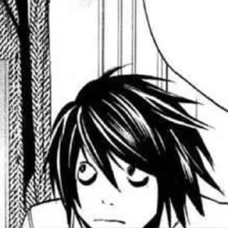 📓 emoji L Lawliet | Death Note Telegram sticker 10 of 70