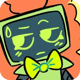 📖 emoji Vee - dandy's world - @fStikBot Telegram sticker 3 of 10