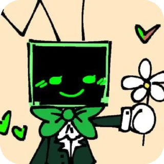 👍 emoji Vee - dandy's world - @fStikBot Telegram sticker 6 of 10