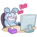 😍 emoji Bucky & Becky Telegram sticker 9 of 20