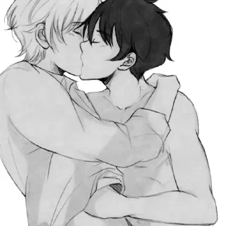 🤍 emoji yaoi by :; Telegram sticker 11 of 15