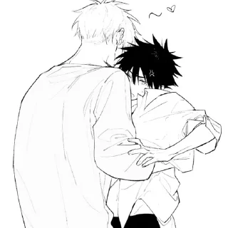 🤍 emoji yaoi by :; Telegram sticker 14 of 15