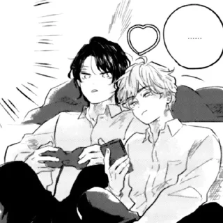 🤍 emoji yaoi by :; Telegram sticker 3 of 15