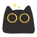 Sticker from Черный кот @TgEmodziBot