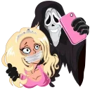 Sticker from Scare movie