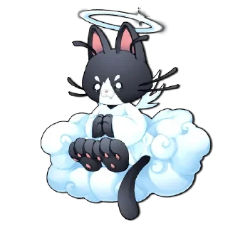 🐱 emoji Neon white Telegram sticker 9 of 109