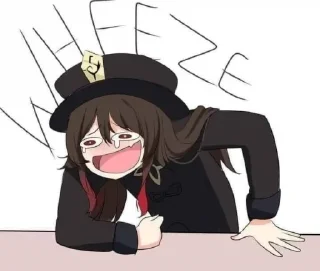🤣 emoji Hu Tao @nekostickerpack Telegram sticker 22 of 45