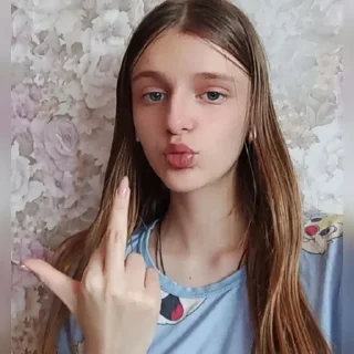 🖕 emoji ахуенные девки блять Telegram sticker 4 of 12
