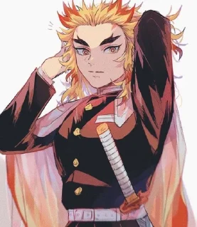 🔥 emoji Rengoku Kyojuro Telegram sticker 10 of 64