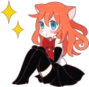 😶 emoji A Magic Cat Girl Telegram sticker 14 of 40