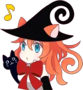 🎧 emoji A Magic Cat Girl Telegram sticker 13 of 40